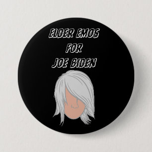 Elder Emos for Joe Biden button