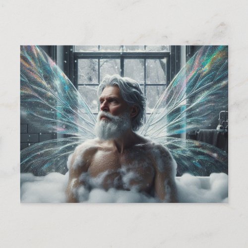 Elder Fairy King Takes a Bath Postcard