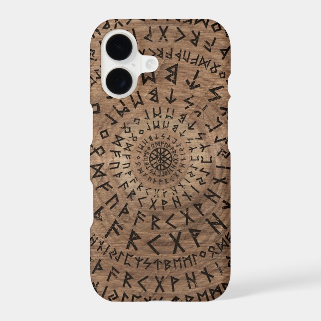 Elder Futhark Circular Composition Iphone Case (Back)