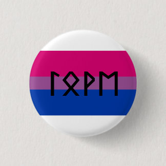 Elder Futhark Love Bi flag Button