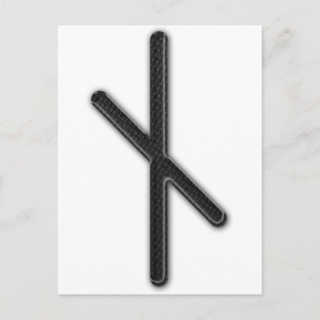 Elder Futhark Rune Nyd Postcard (Front)