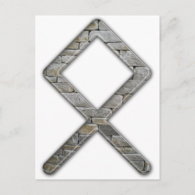 Elder Futhark Rune Odal Postcard (Front)