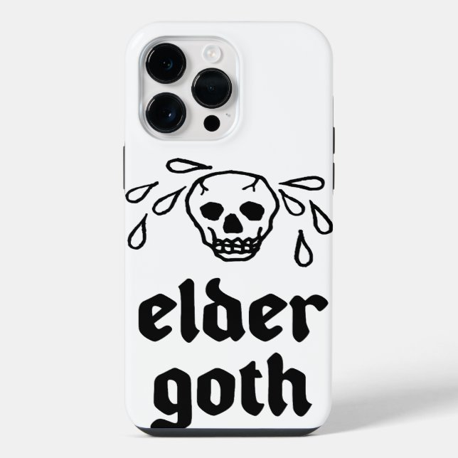 Elder Goth Iphone Case (Back)
