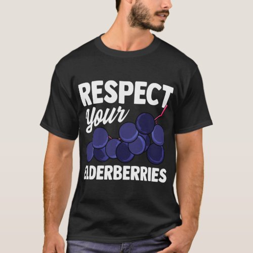 Elderberry Fruit Pun Funny Gift for Vegans T_Shirt