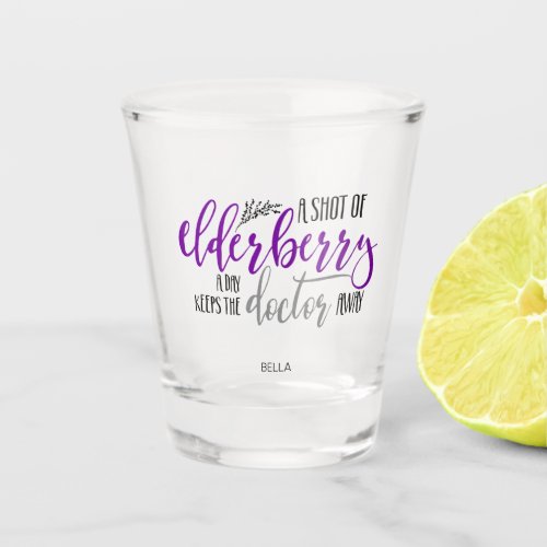 Elderberry Shot Glass  Wellness Lifestyle Gifts