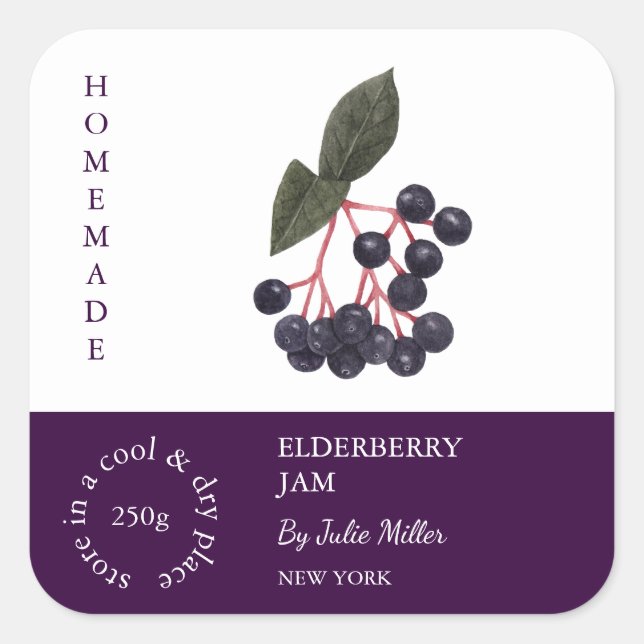 Elderberry Small Business Label (Front)