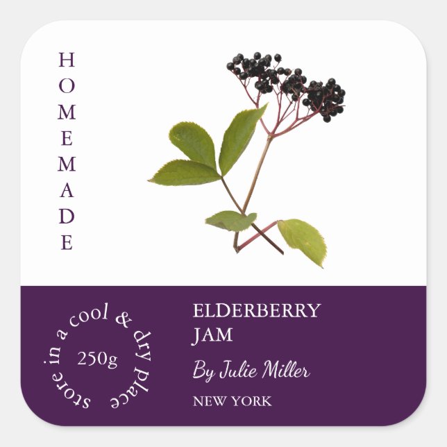 Elderberry Small Business Label (Front)