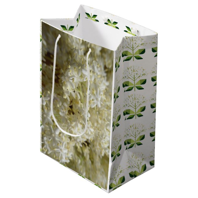 Elderflower gift bag (Front Angled)