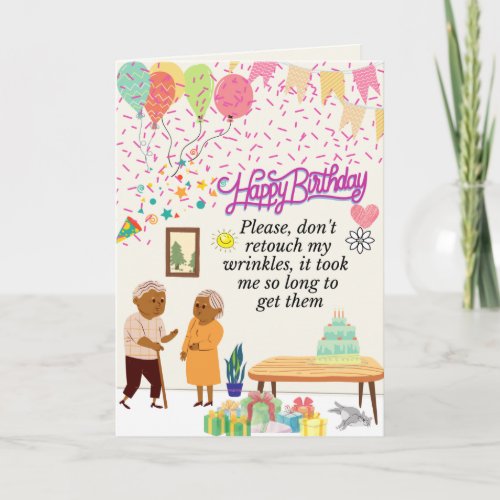 Elderly Birthday Card