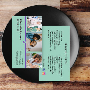 Elderly Care Card Template - Caregiver Business