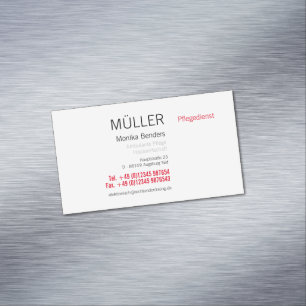 Elderly Care Outpatient Care Business Cards