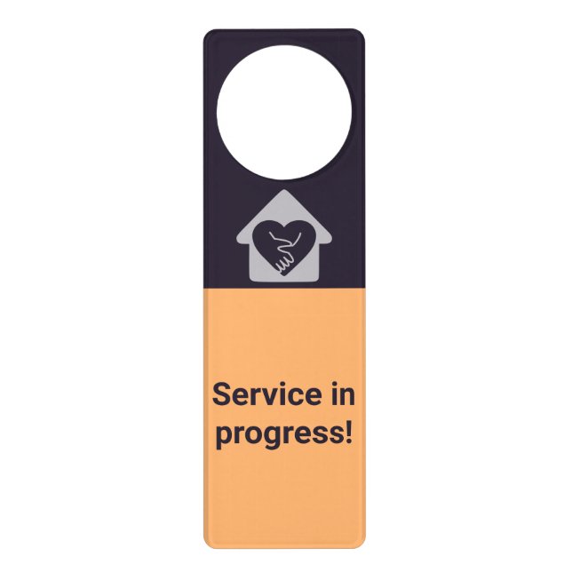 Elderly Care - Service in progress! Door Hanger (Front)