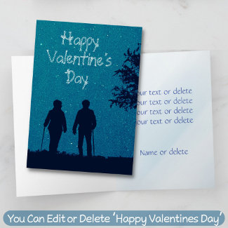 Elderly Couple Anniversary Valentine All Purpose