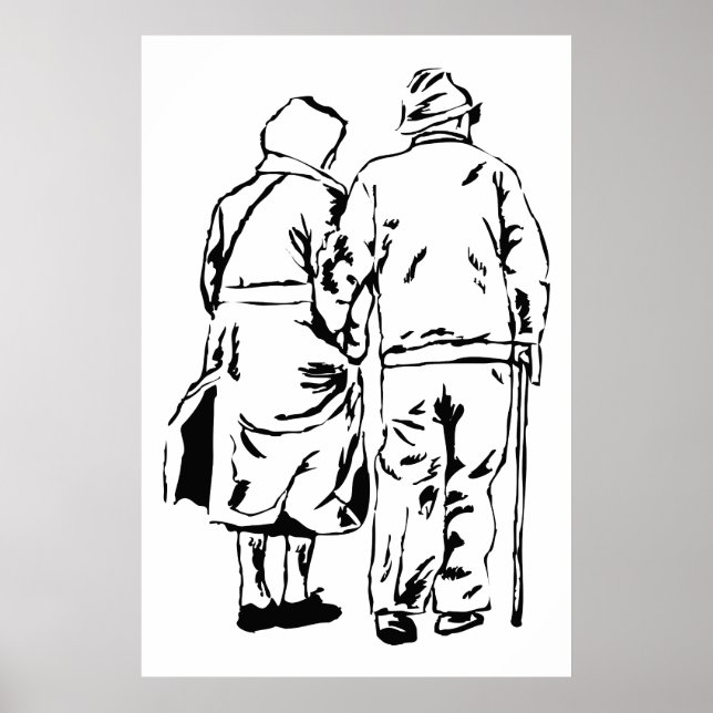 Elderly Couple Poster (Front)