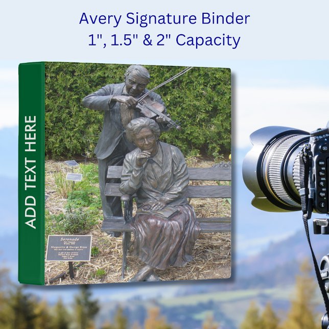 Elderly Couple Serenade Botanical Garden 3 Ring Binder (Elderly Couple Serenade Botanical Garden 3 Ring Binder)