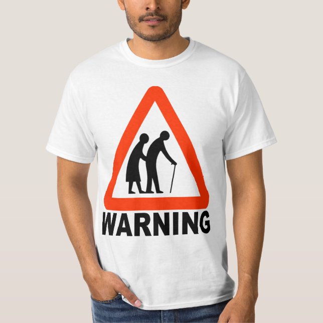 Elderly Crossing - Retirement T-Shirt (Front)