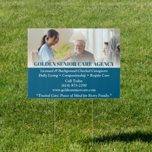 Elderly or Senior Care Giver Marketing Outdoor Sign