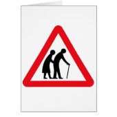 Elderly People (1), Traffic Sign, UK (Front)