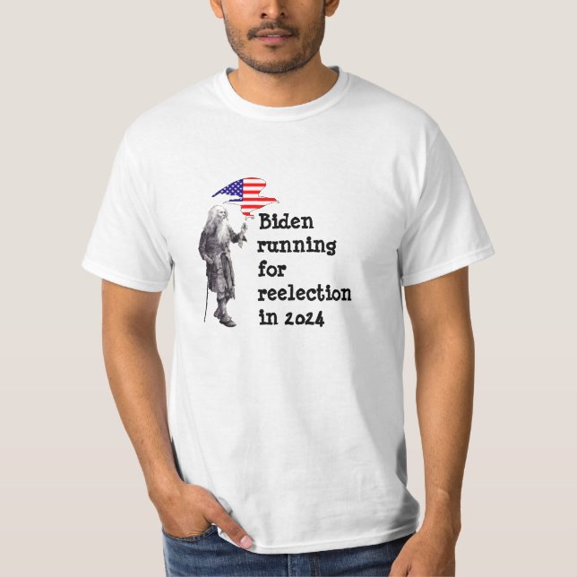 Elderly sleepy Joe Biden presidential USA 2024 T-Shirt (Front)