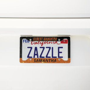 Eldest Daughter Trendy Life Of A Daughter Funny License Plate Frame