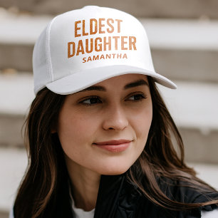 Eldest Daughter Trendy Life Of A Daughter Funny Trucker Hat
