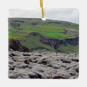 Eldhraun Lava Field - Southern Iceland Ceramic Ornament
