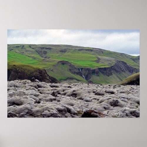 Eldhraun Lava Field _ Southern Iceland Poster