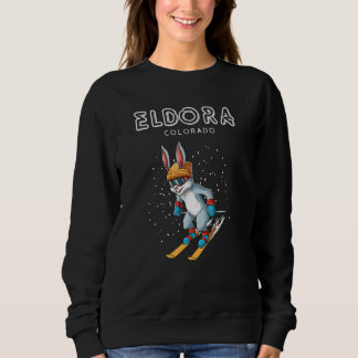 Eldora Colorado   Ski Rabbit Sweatshirt