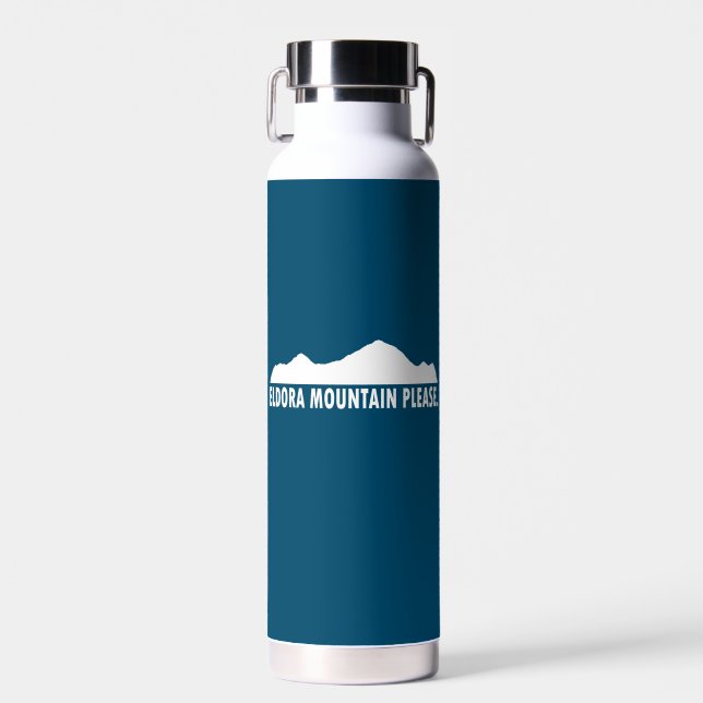 Eldora Mountain Colorado Please Water Bottle (Front)