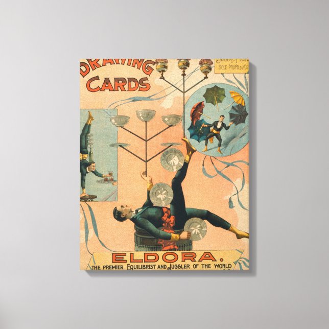 Eldora, Premier Equilibrist and Juggler of the Canvas Print (Front)