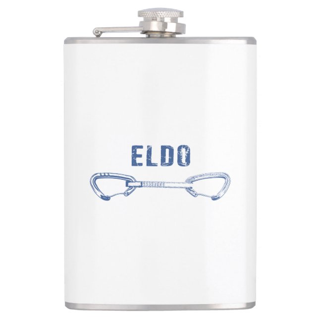 Eldorado Canyon Climbing Quickdraw Flask (Front)