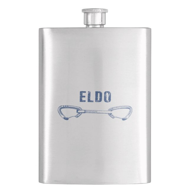 Eldorado Canyon Climbing Quickdraw Flask (Front)