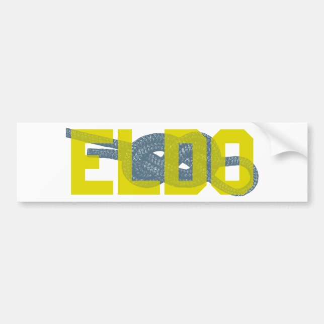 Eldorado Canyon Figure 8 Climbing Bumper Sticker (Front)