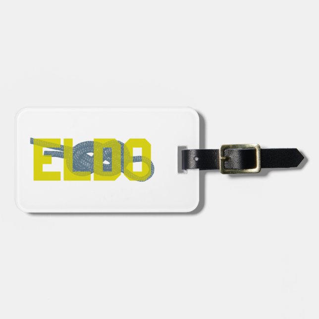 Eldorado Canyon Figure 8 Climbing Luggage Tag (Front Horizontal)
