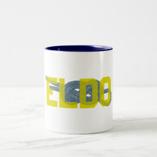Eldorado Canyon Figure 8 Climbing Two-Tone Coffee Mug