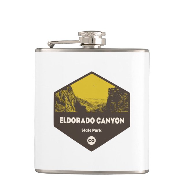 Eldorado Canyon State Park Colorado Flask (Front)