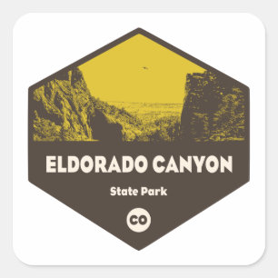 Eldorado Canyon State Park Colorado Square Sticker