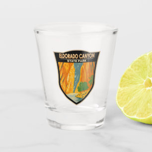 Eldorado Canyon State Park Colorado Vintage Art Shot Glass
