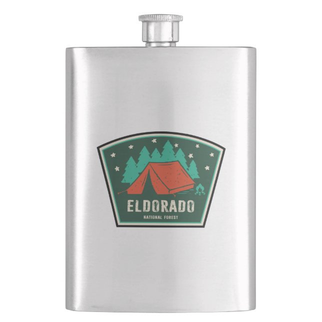 Eldorado National Forest Camping Flask (Front)