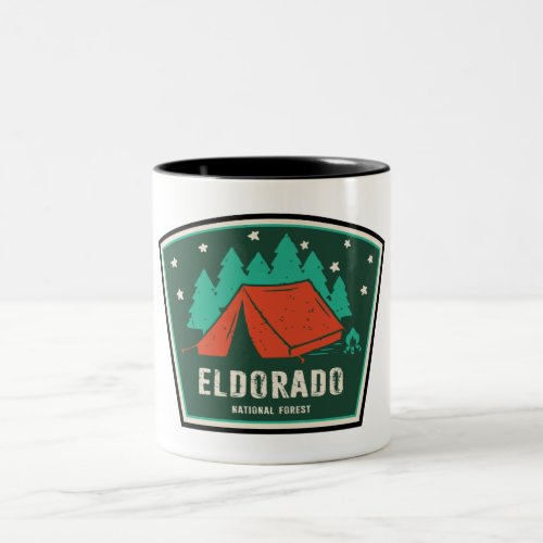 Eldorado National Forest Camping Two_Tone Coffee Mug