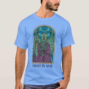 Eldritch Illumination: Cthulhu's Presence in Stain T-Shirt