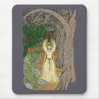 Eldritch Mistress (Fairy Lady in Woods) Mouse Pad