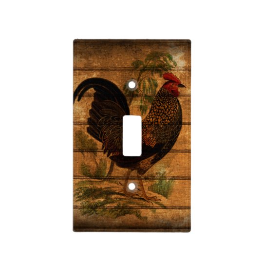 Eleagnt Rustic Vintage Country Rooster Kitchen Light Switch Cover Eleagnt Rustic Vintage Country Rooster Kitchen Light Switch Cover