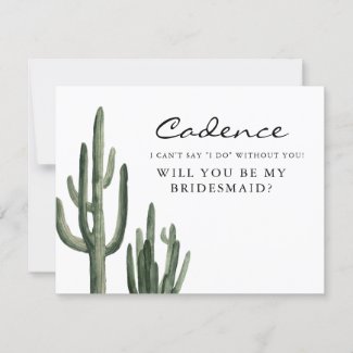 Eleanor - Bohemian Watercolor Cactus Desert Invitation