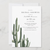 Eleanor - Boho Desert Cactus Simple Bridal Shower Invitation (Front)