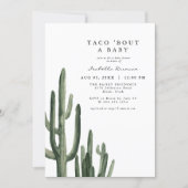 ELEANOR Cactus Taco Bout a Baby Fiesta Baby Shower Invitation (Front)