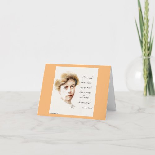 Eleanor  Great Minds Quote Any Occasion  Card