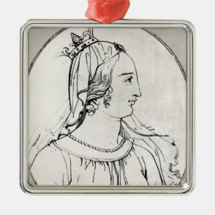Eleanor of Aquitaine Metal Ornament