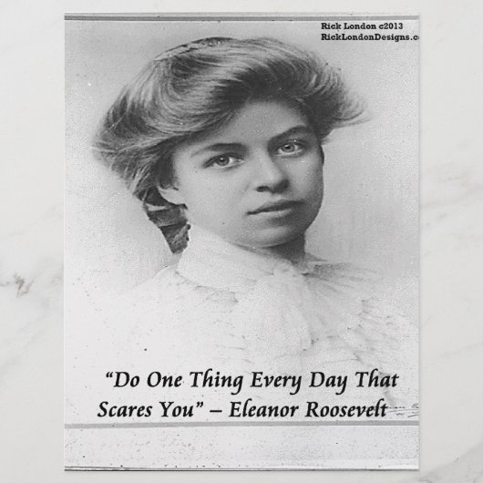 Eleanor Roosevelt "Do Something Scary" Quote (Front)