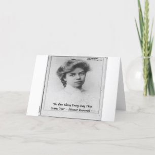 Eleanor Roosevelt "Do Something Scary" Quote Card